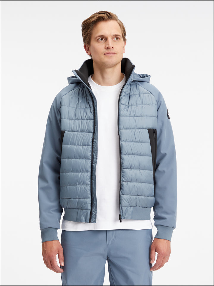 CK ESS MIX MEDIA JACKET - GREY TAR