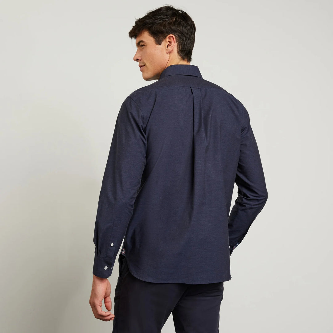 EDEN PARK COTTON SHIRT - NAVY