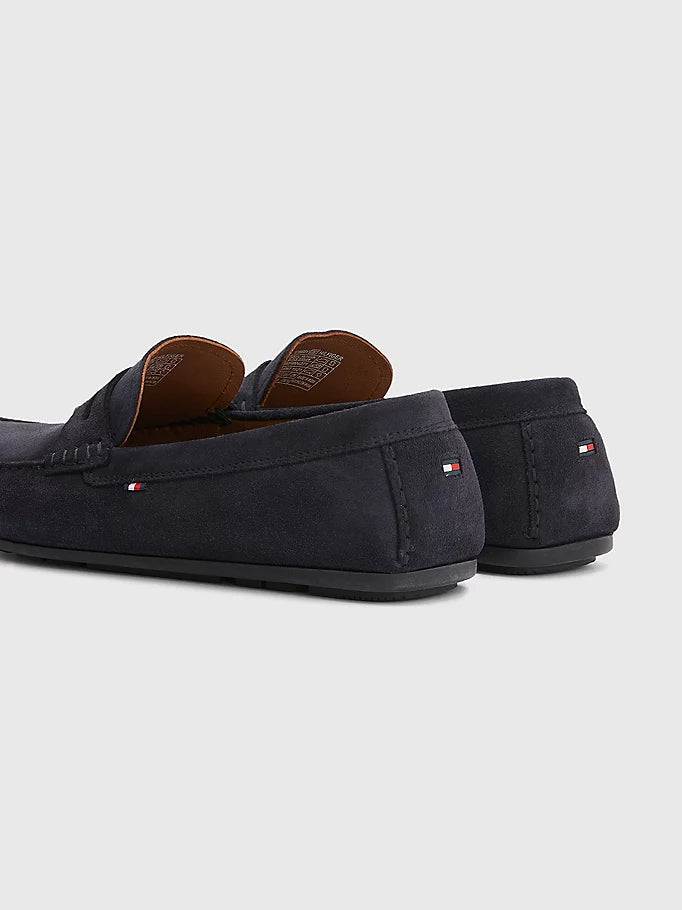 TH CASUAL SUEDE DRIVER - NAVY