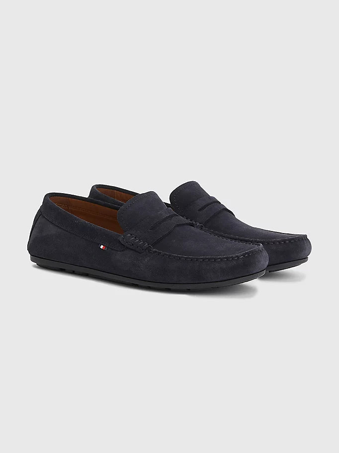TH CASUAL SUEDE DRIVER - NAVY