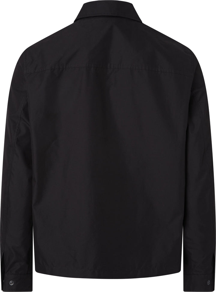 CK RECYCLED LIGHT SHIRT JACKET - BLACK