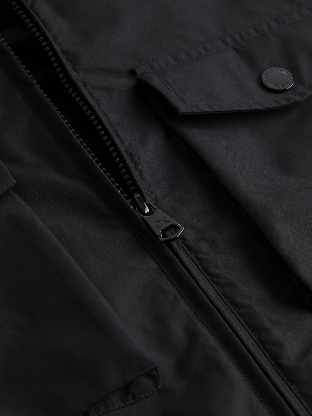 CK RECYCLED LIGHT SHIRT JACKET - BLACK
