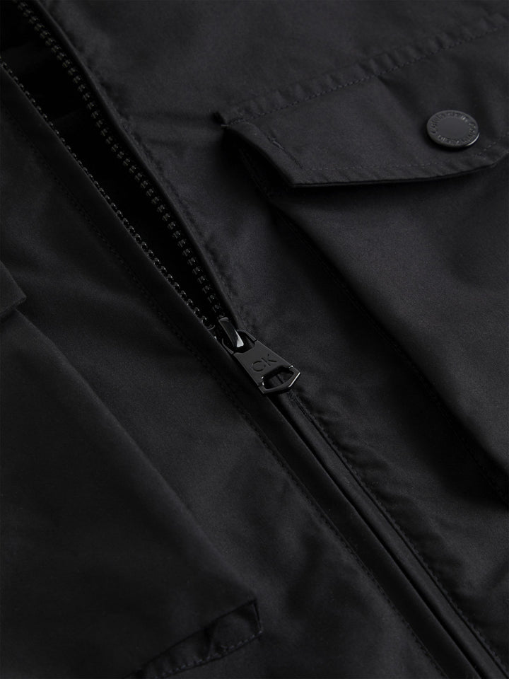 CK RECYCLED LIGHT SHIRT JACKET - BLACK