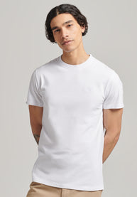 SUPERDRY VIN LOGO EMB TEE - WHITE