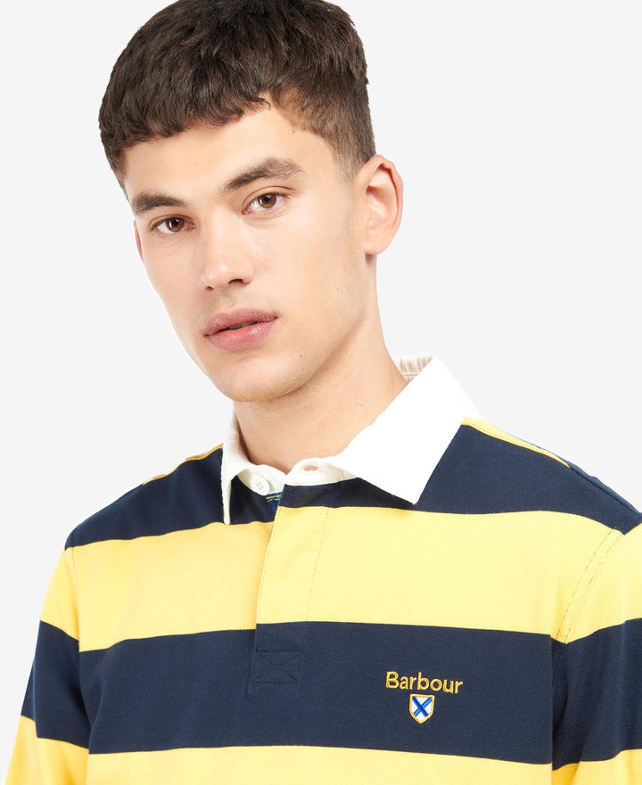 BARBOUR HOLLYWELL STRIPE RUGBY - NAVY