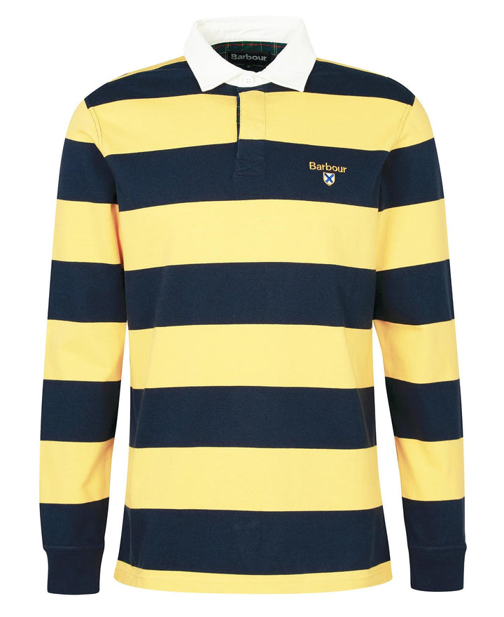 BARBOUR HOLLYWELL STRIPE RUGBY - NAVY