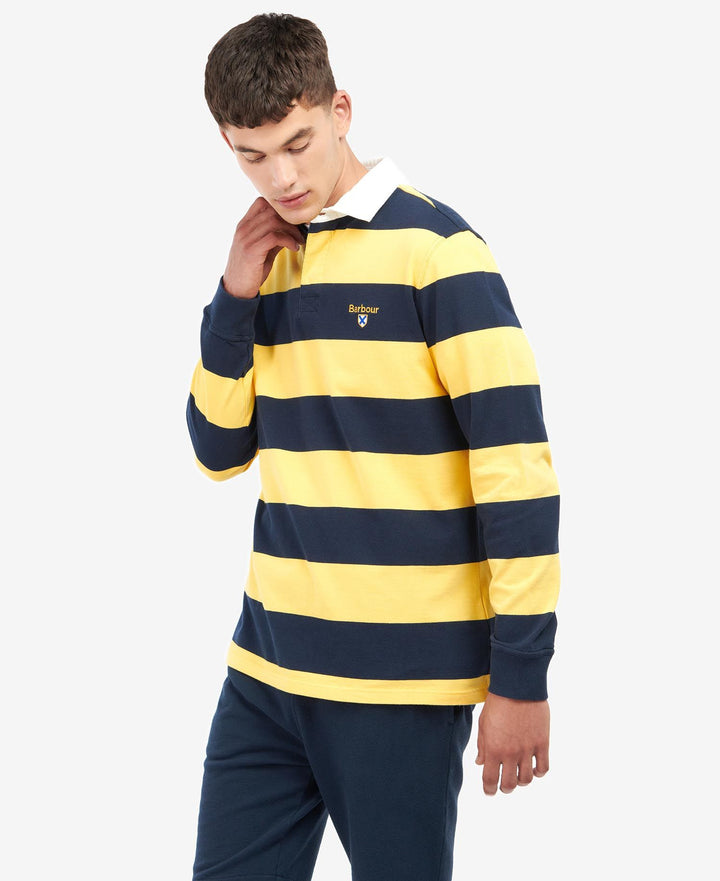 BARBOUR HOLLYWELL STRIPE RUGBY - NAVY
