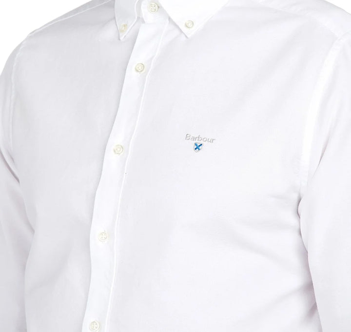 BARBOUR OXFORD 3 TAILORED SHIRT - WHITE