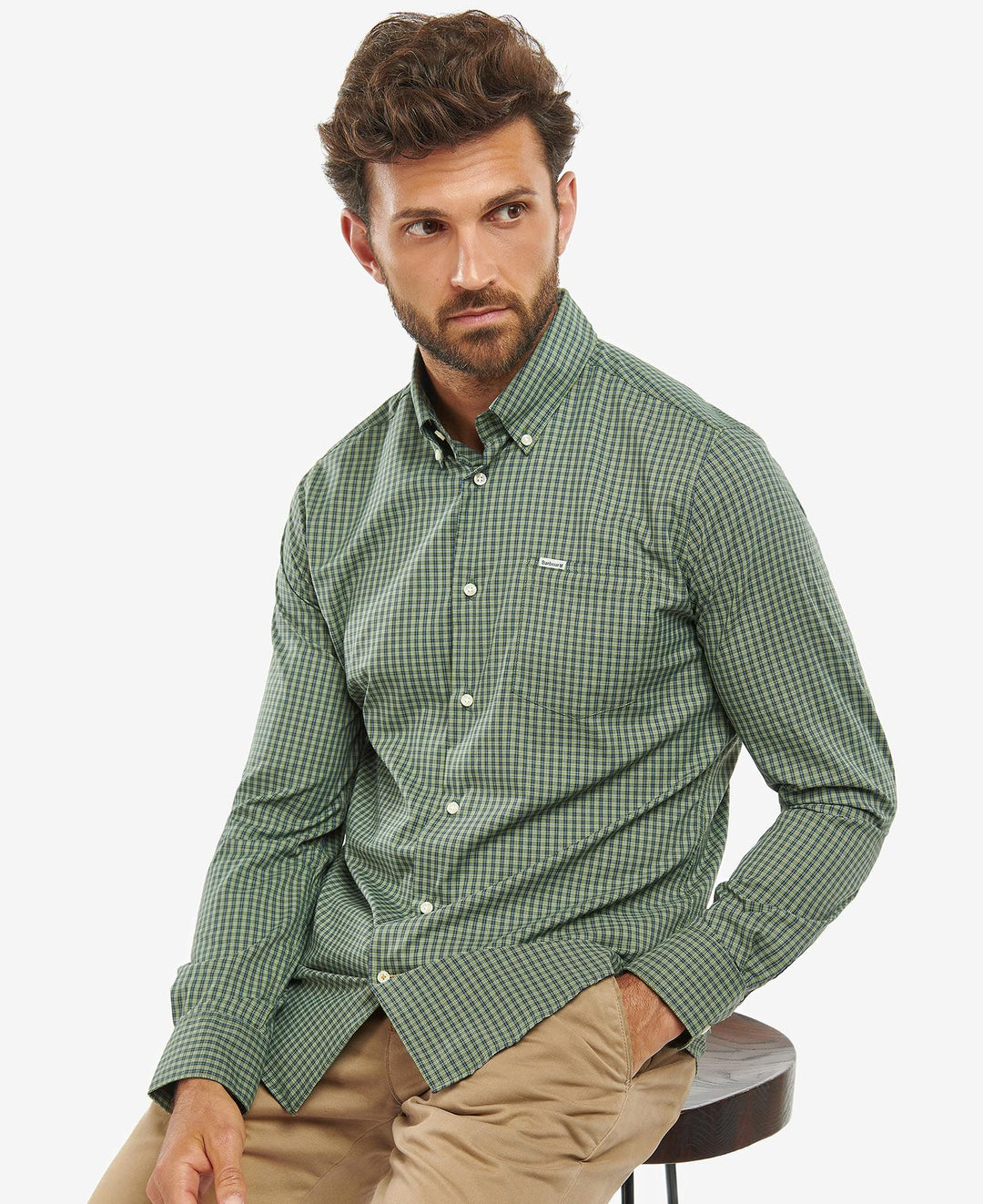 BARBOUR GROVE PERFORMANCE SHIRT - OLIVE