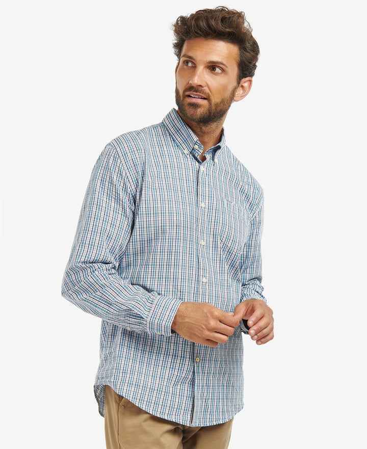 BARBOUR OTTERBURN REG SHIRT - MID BLUE