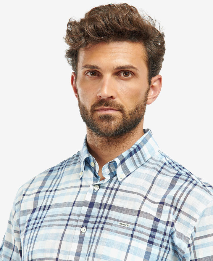 BARBOUR HARTLEY REG SS SHIRT - SKY