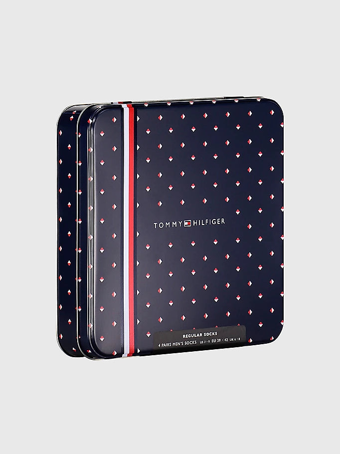 TH 4 PACK SOCK TIN GIFTBOX - JEANS