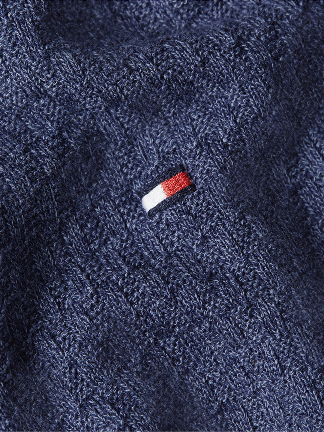 TH CROSS STRUCTURE CREW NECK - INDIGO