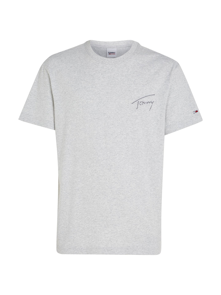 TJ CLSC SIGNATURE TEE - SILVER GREY HTR
