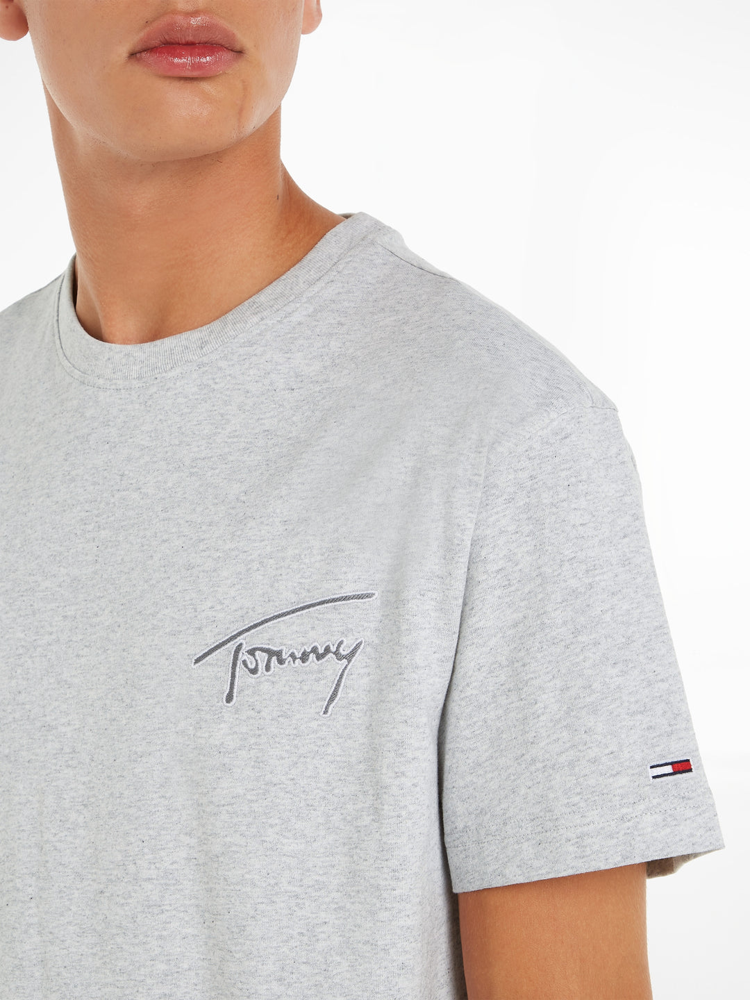 TJ CLSC SIGNATURE TEE - SILVER GREY HTR