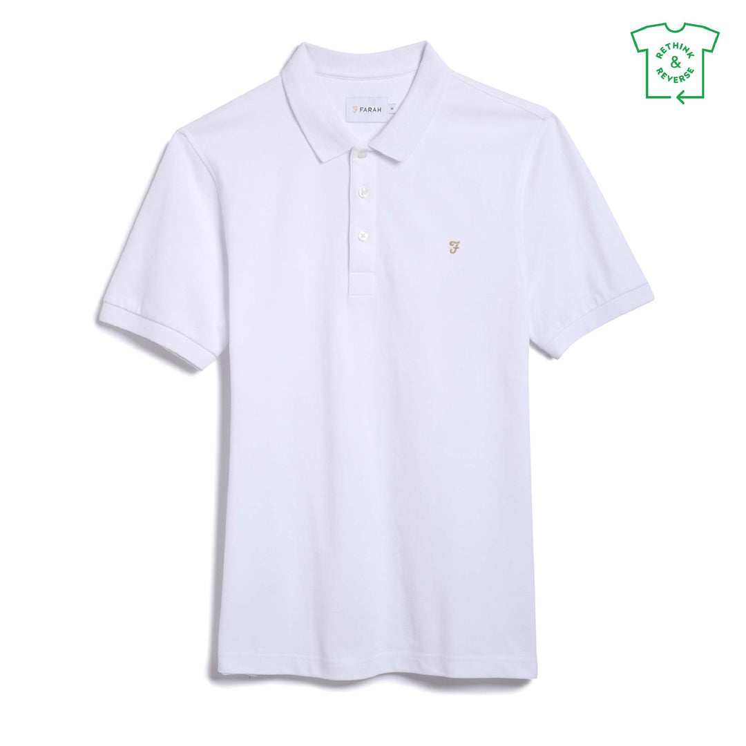 FARAH BLANES SS POLO - WHITE