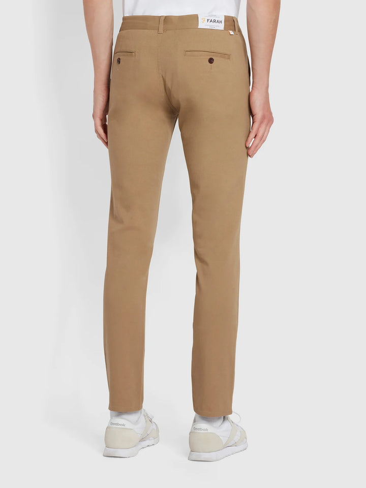 FARAH ENDMORE TWILL CHINO - BEIGE