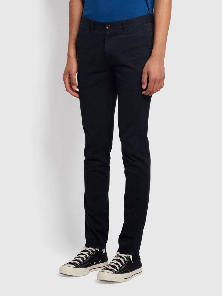 FARAH ENDMORE TWILL CHINO - NAVY