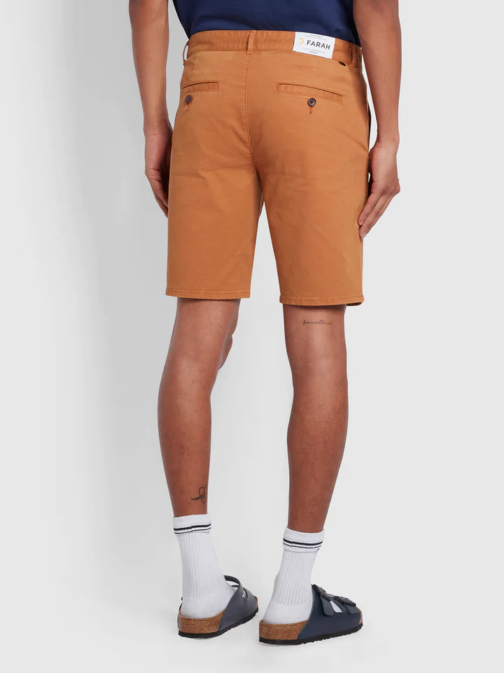 FARAH HAWK CHINO SHORT - GOLD