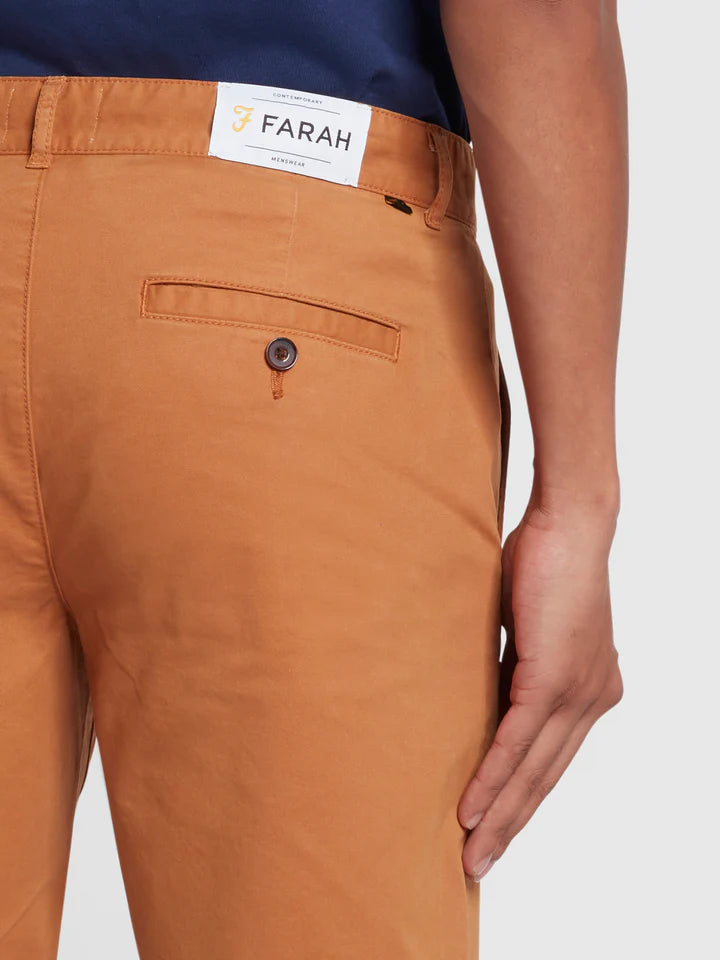 FARAH HAWK CHINO SHORT - GOLD
