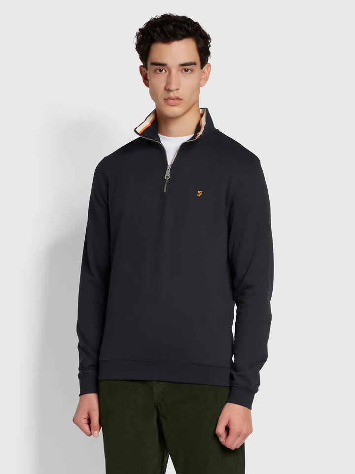 FARAH MURIEL 1/4 ZIP - NAVY