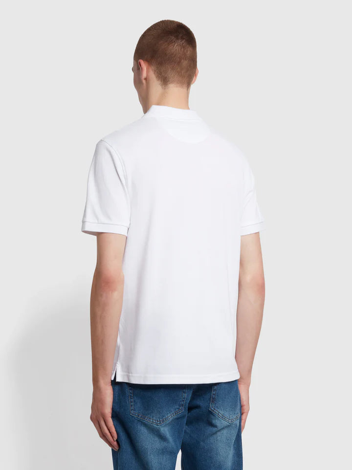 FARAH BLANES SS POLO - WHITE