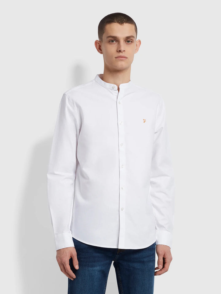 FARAH BREWER LS GRANDAD - WHITE