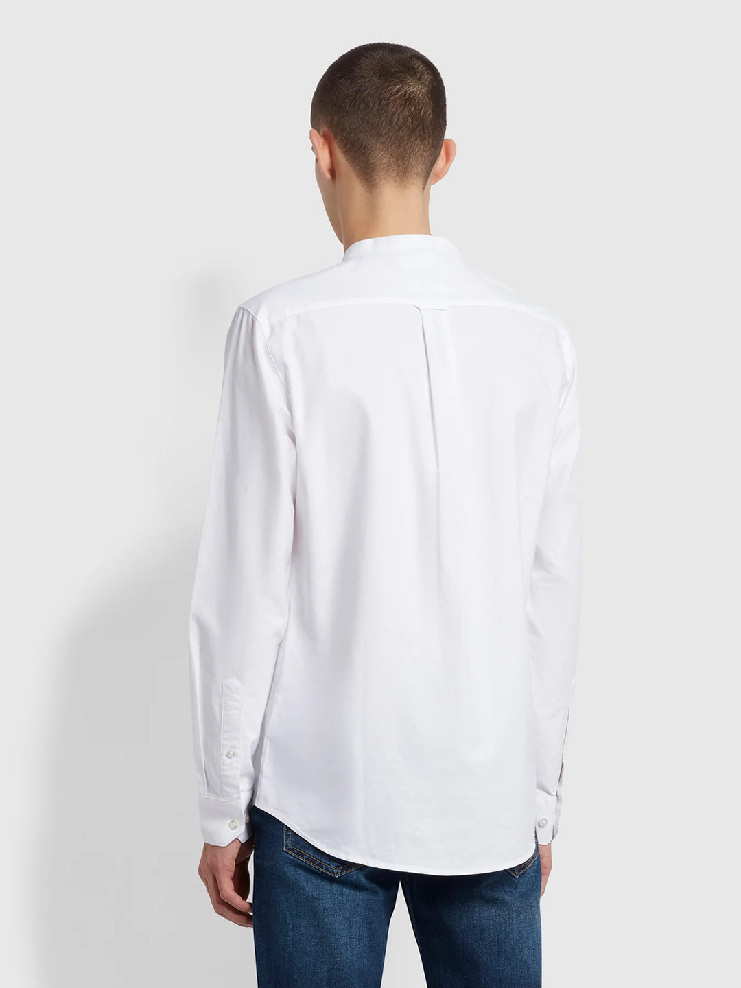 FARAH BREWER LS GRANDAD - WHITE