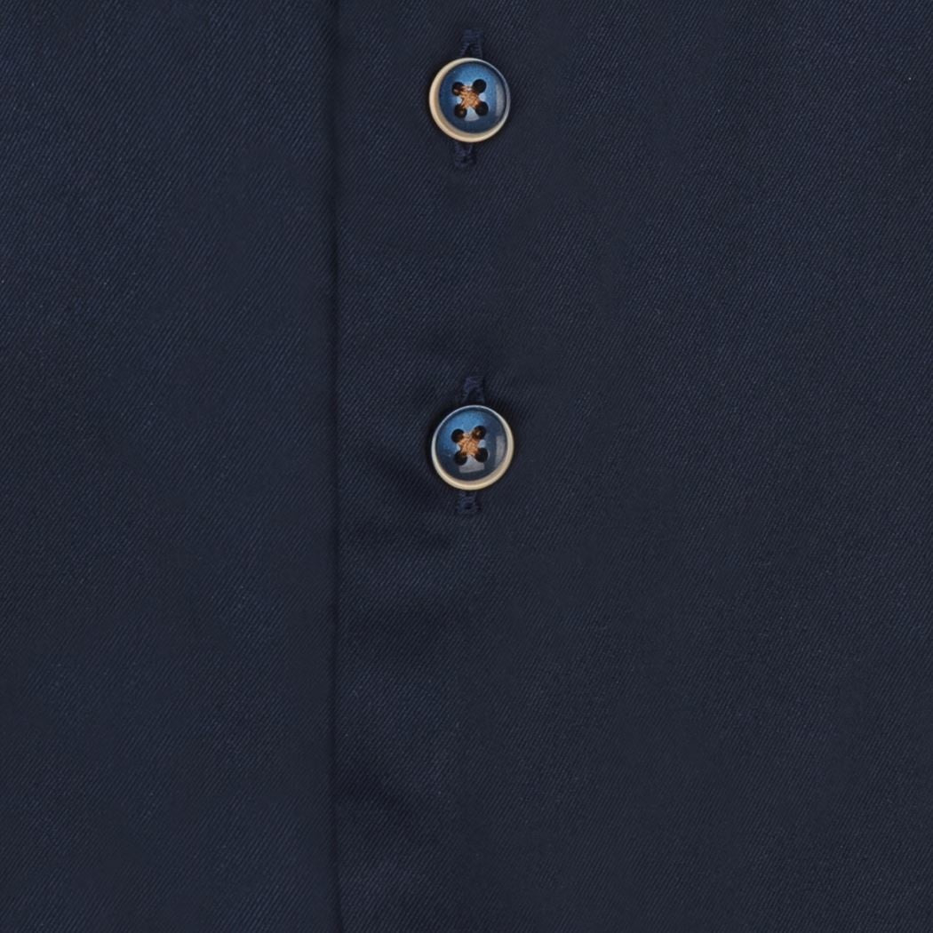R2 HIDDEN BUTTON DOWN SHIRT - NAVY