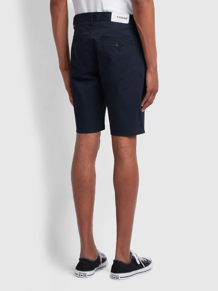 FARAH HAWK CHINO SHORT - NAVY