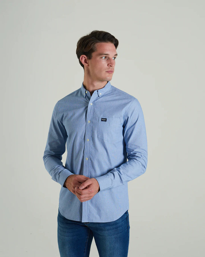 DIESEL JEFFERSON LS SHIRT - BLUE