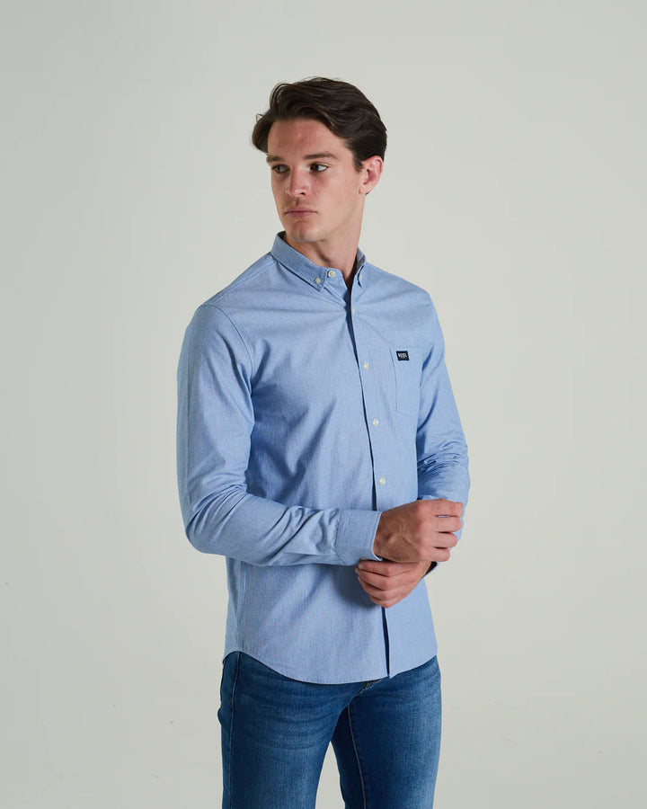 DIESEL JEFFERSON LS SHIRT - BLUE
