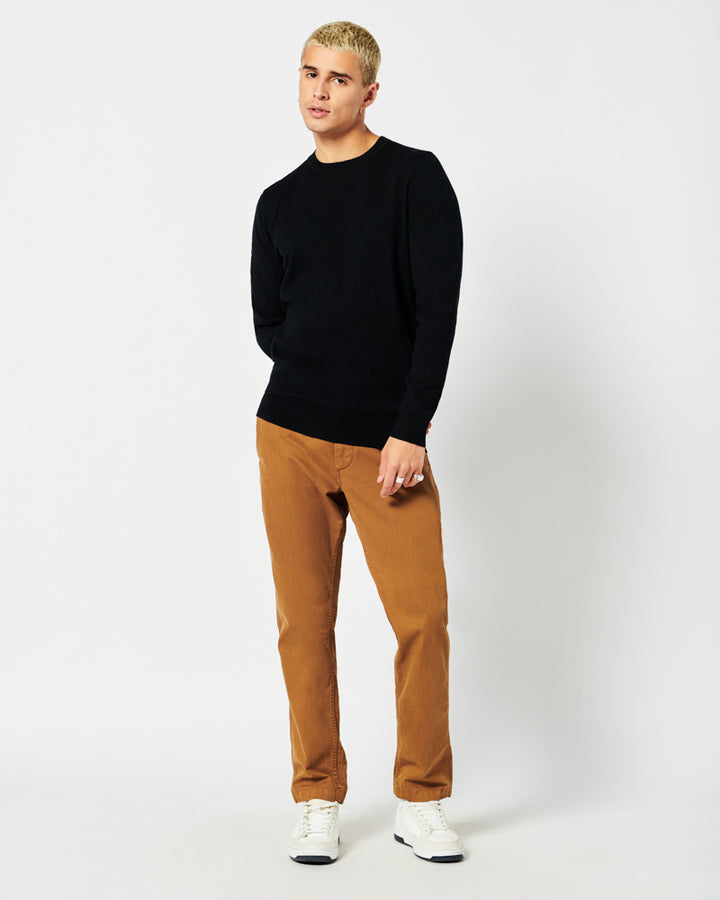 SUPERDRY VIN COTTON CREW - BLACK