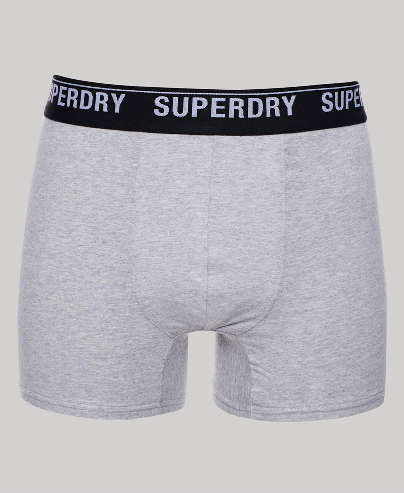 SUPERDRY 3 PACK BOXER - BLACK/ORANGE/GRE