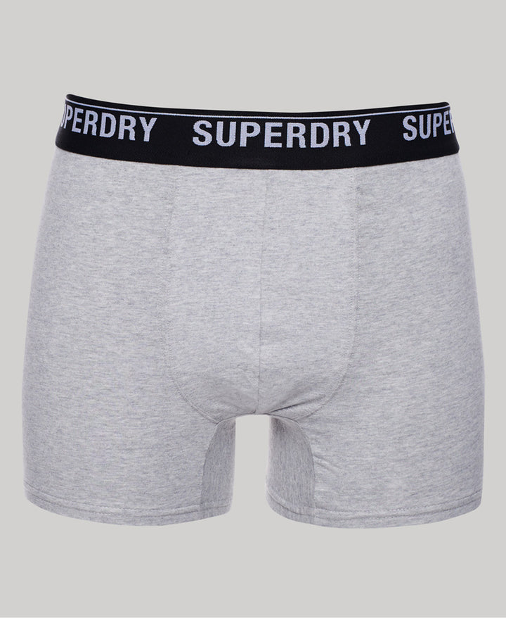 SUPERDRY 3 PACK BOXER - BLACK/ORANGE/GRE