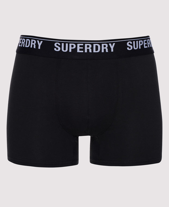 SUPERDRY 3 PACK BOXER - BLACK/ORANGE/GRE