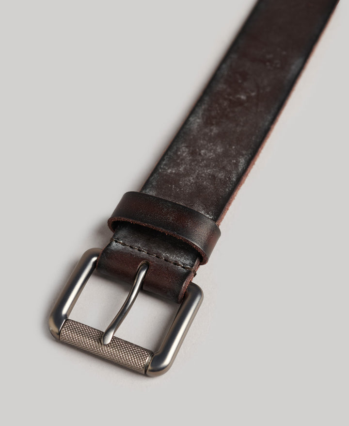 SUPERDRY BADGEMAN BELT - BROWN