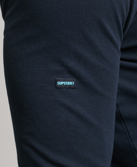 SUPERDRY STUDIOS L/S PIQUE POLO - NAVY